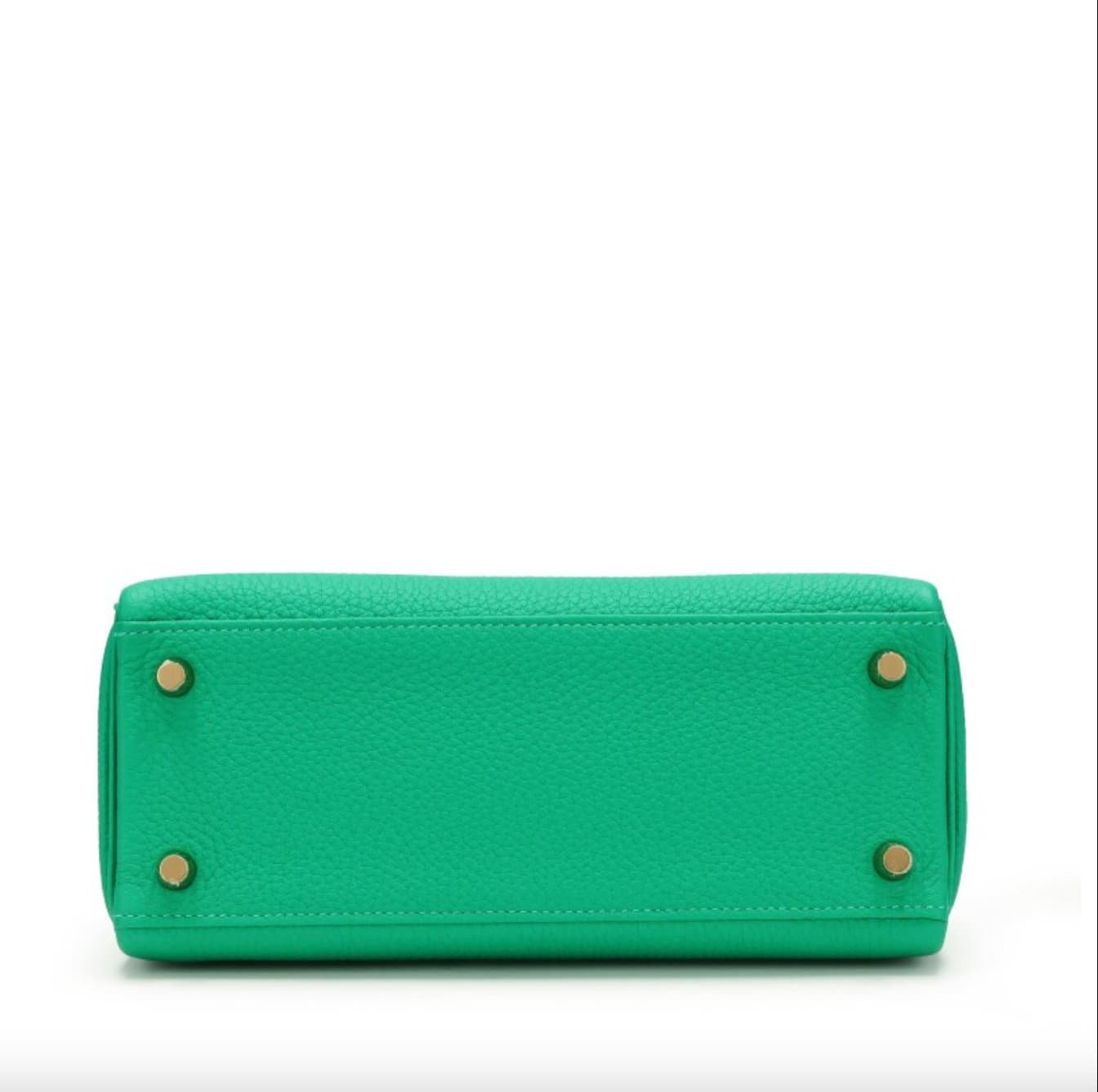 Hermès Kelly 25, Menthe · Togo leather — view 3