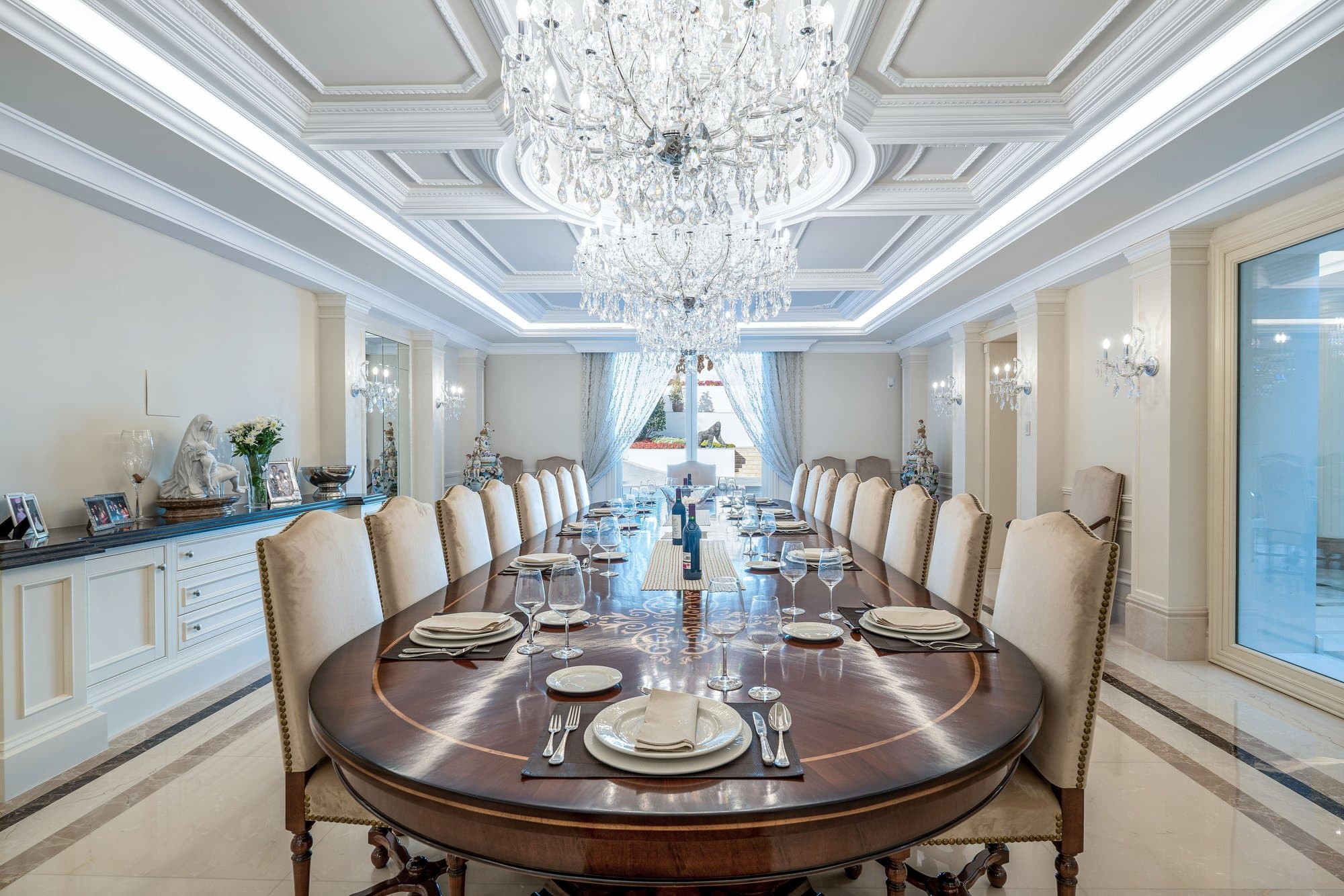 Grand salon residence, gated estate