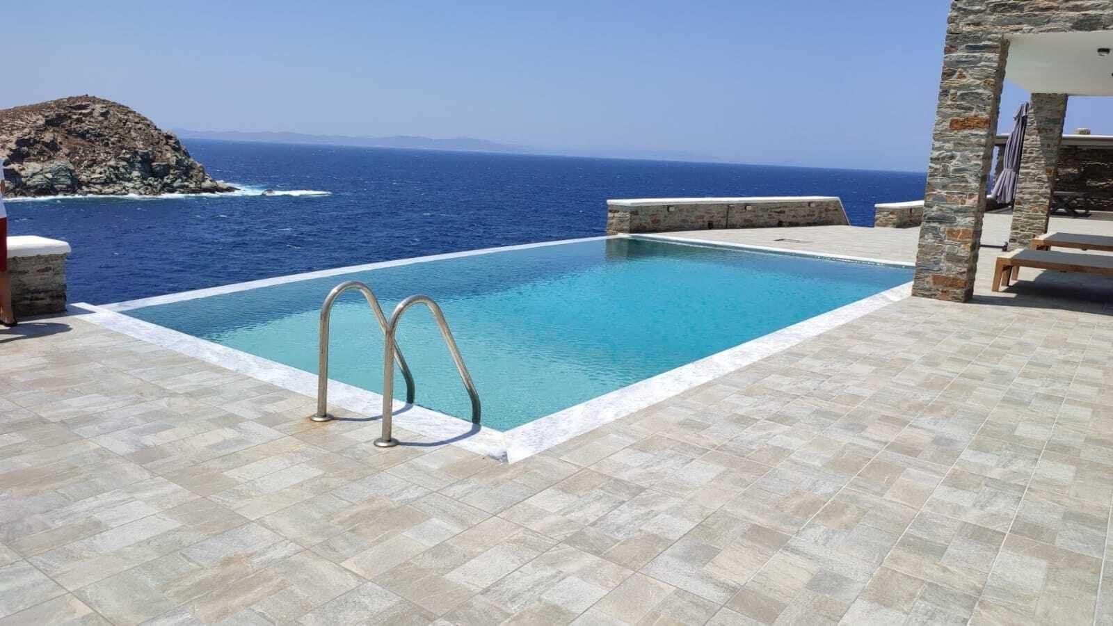 Stone villa with infinity pool
